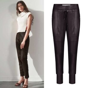 Raffaello Rossi Candy Vegan Leather Jogger Dark Brown